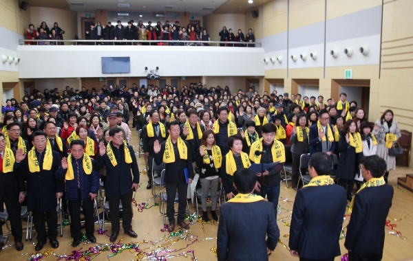 광명시체육회는 평창동계올림픽에 참가하는 북한선수단을 응원할 북한선수단 자원봉사 응원단 발대식을 22일 개최했다.